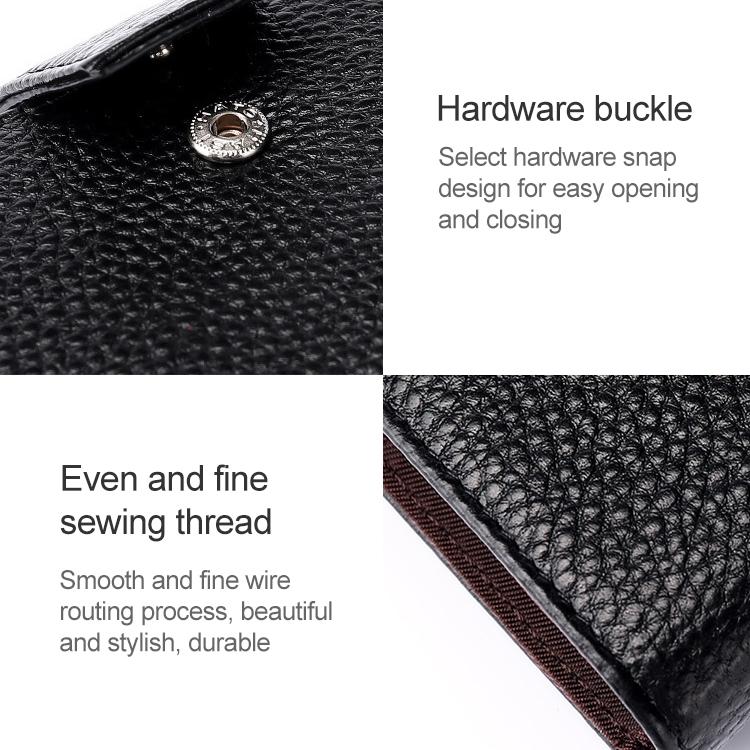 Women Cowhide Leather Rfid Wallet - Horizontal Design - Sapphire Blue 14