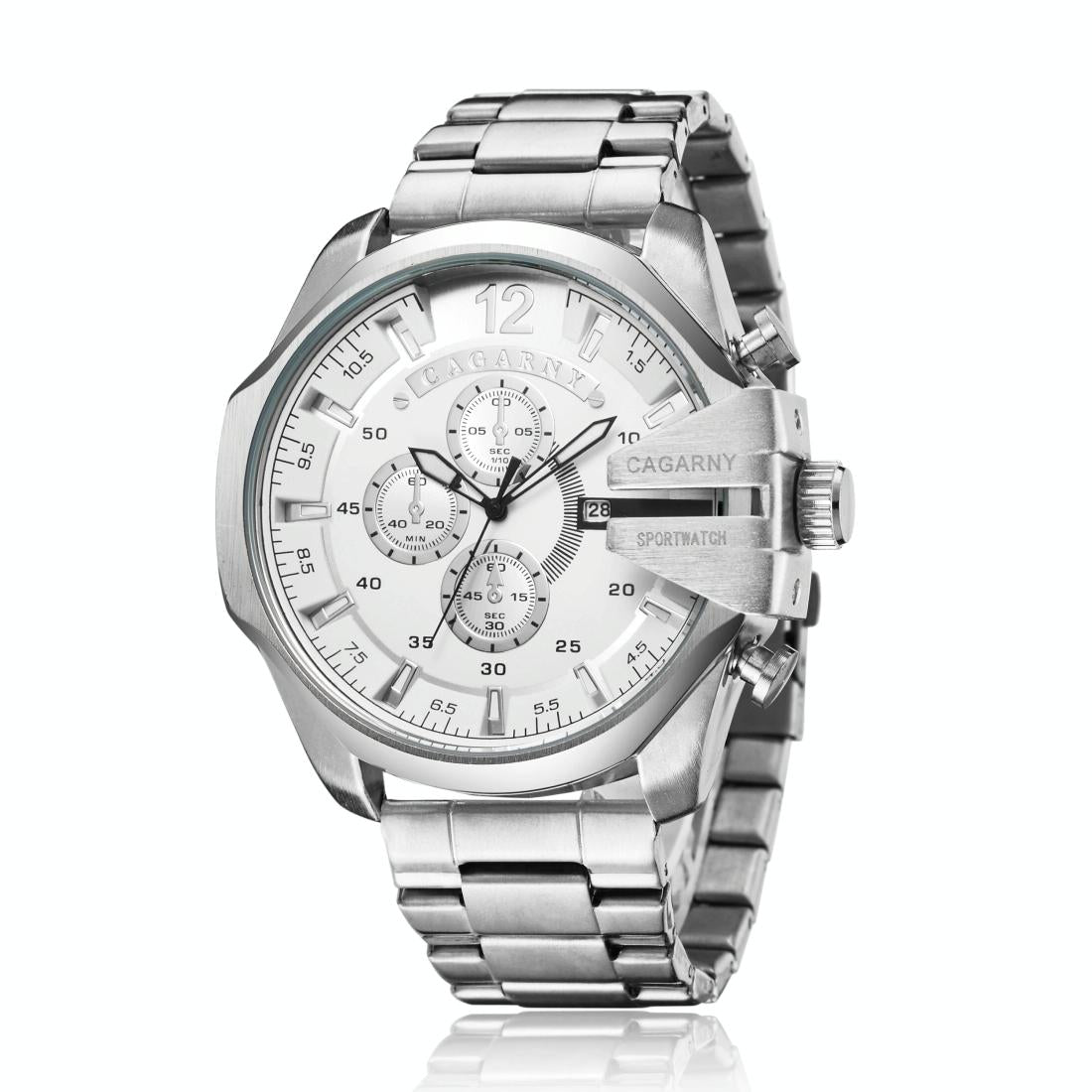 Stainless Steel Quartz Watch - Waterproof & Fashionable - Wa6838Sb 12