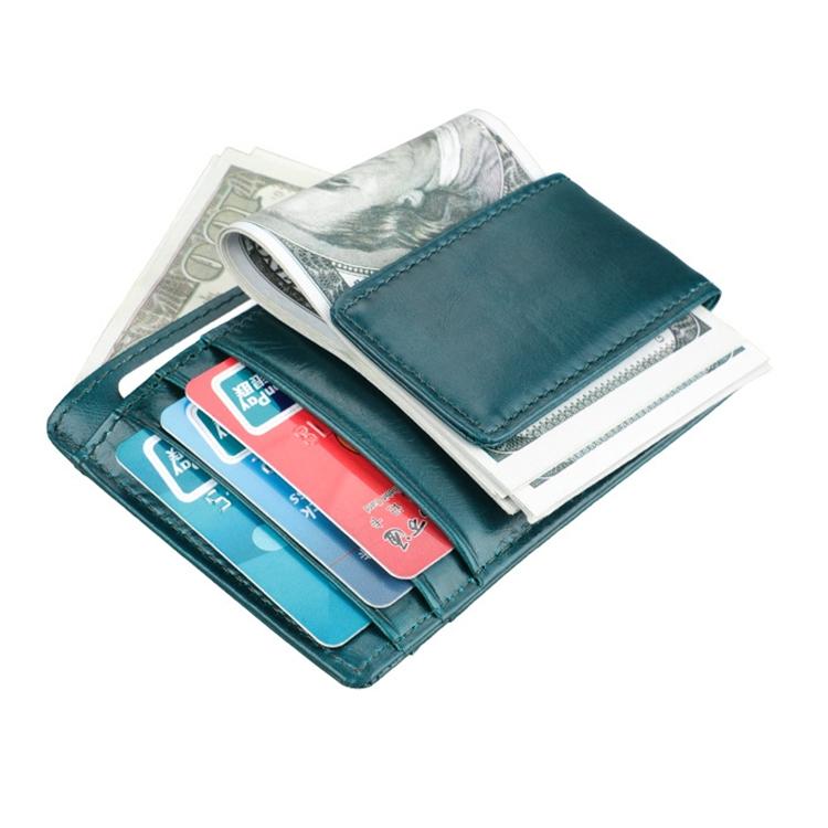 Leather Rfid Card Holder Wallet - Crazy Horse - Yellowish-Brown 4