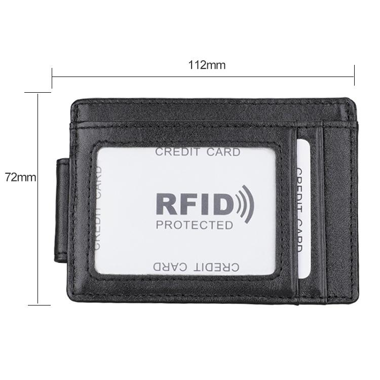Leather Rfid Card Holder Wallet - Crazy Horse - Yellowish-Brown 14