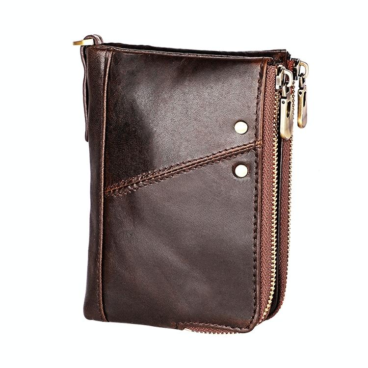 Men Leather Rfid Wallet - Antimagnetic - Yellowish-Brown 15