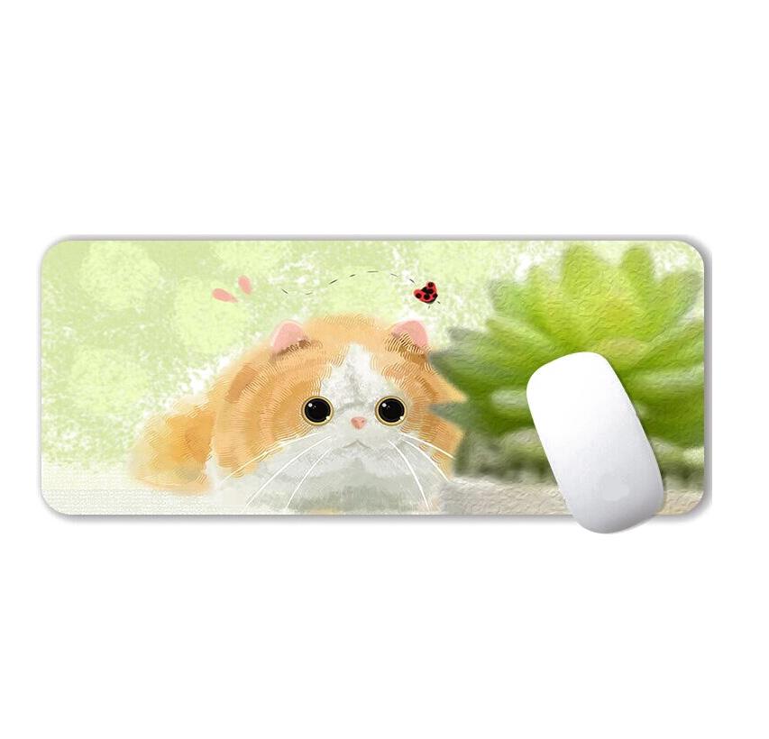 Waterproof Cartoon Mouse Pad Non Slip Design - Three Cats 5