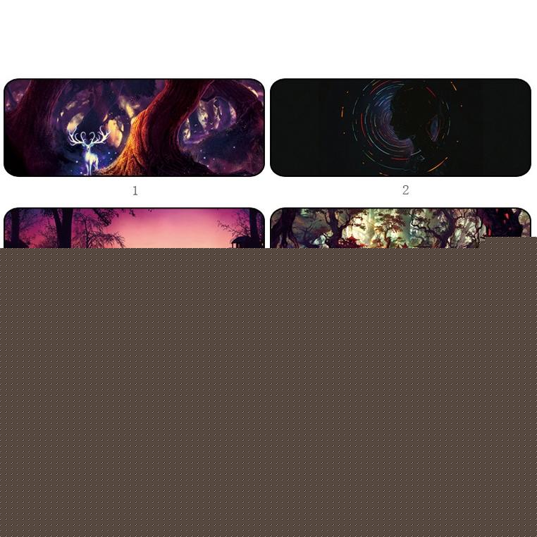 Fantasy Pattern Mouse Pad 400 X 900 X 5Mm Hand Painted - 3 Dream Landscape 3