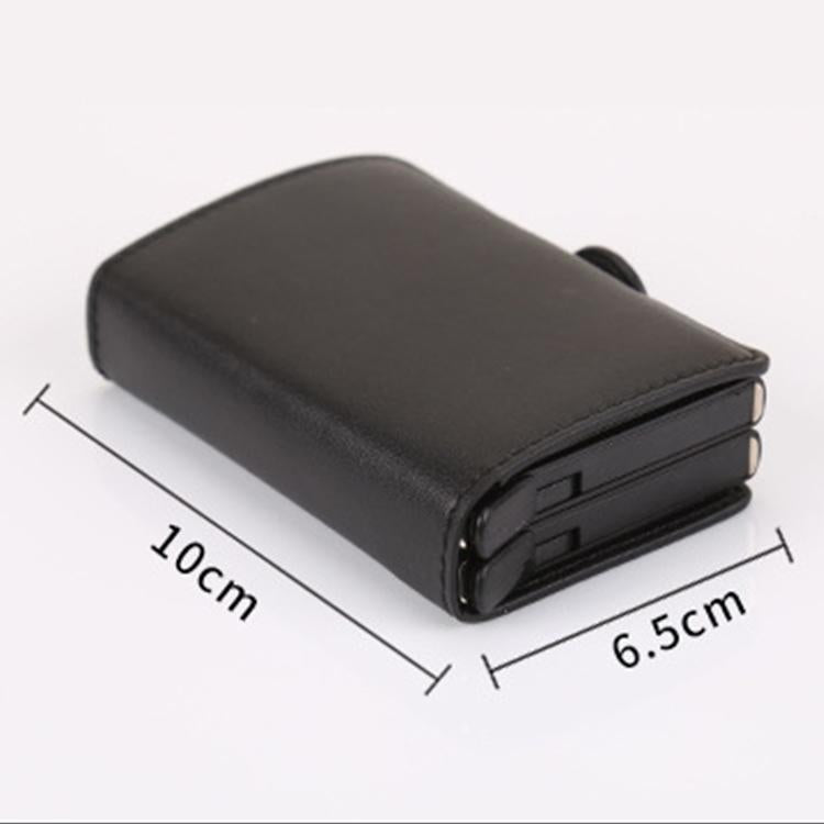 Leather Rfid Blocking Card Wallet - Multi-functional - Coffee 3
