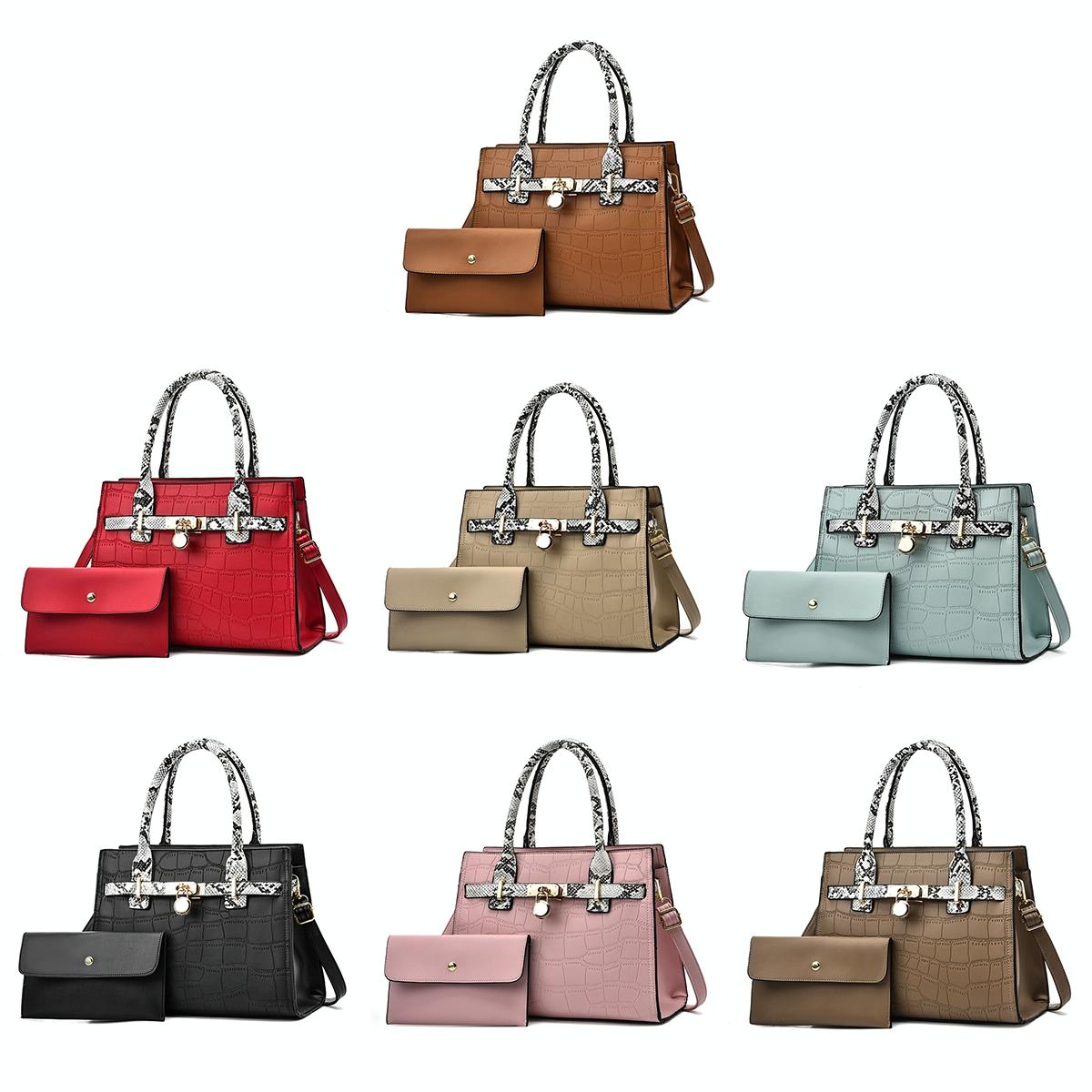 Large Capacity 2-in-1 Stone Pattern Bags - Versatile and Spacious - Green 3