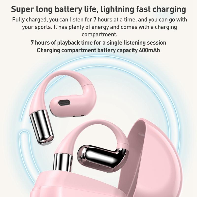Phantom Open Wireless Bluetooth Earphones - Zga Gs13 - Pink 8