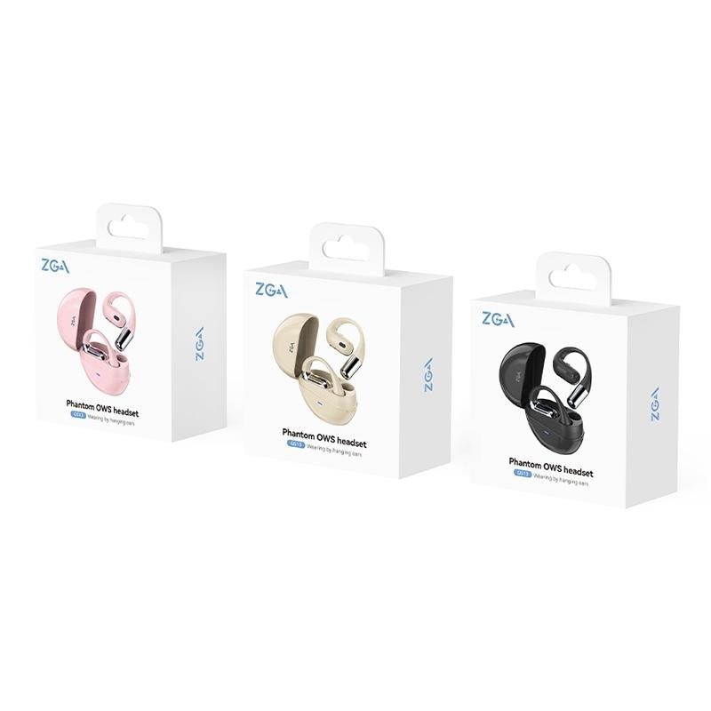 Phantom Open Wireless Bluetooth Earphones - Zga Gs13 - Pink 10