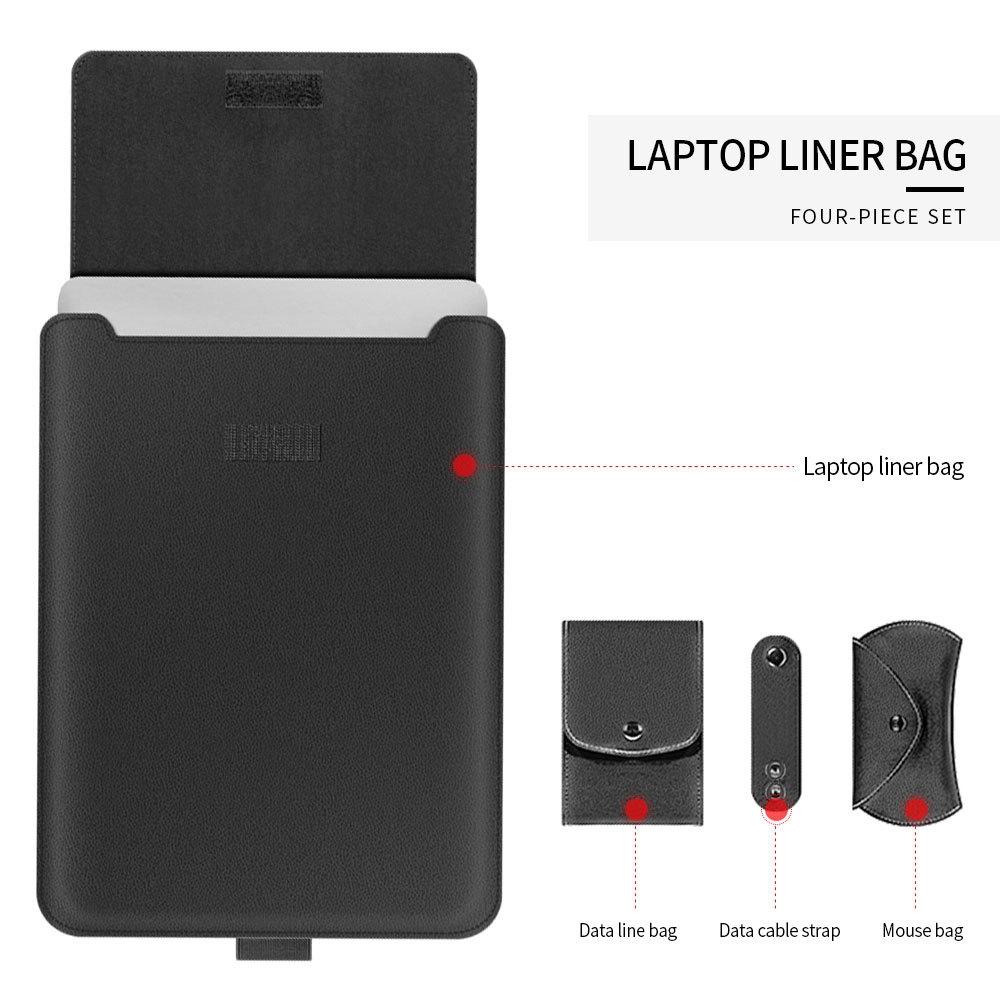 11 / 12 Inch 4-in-1 Computer Bracket Liner and Storage Bag - Brown 7