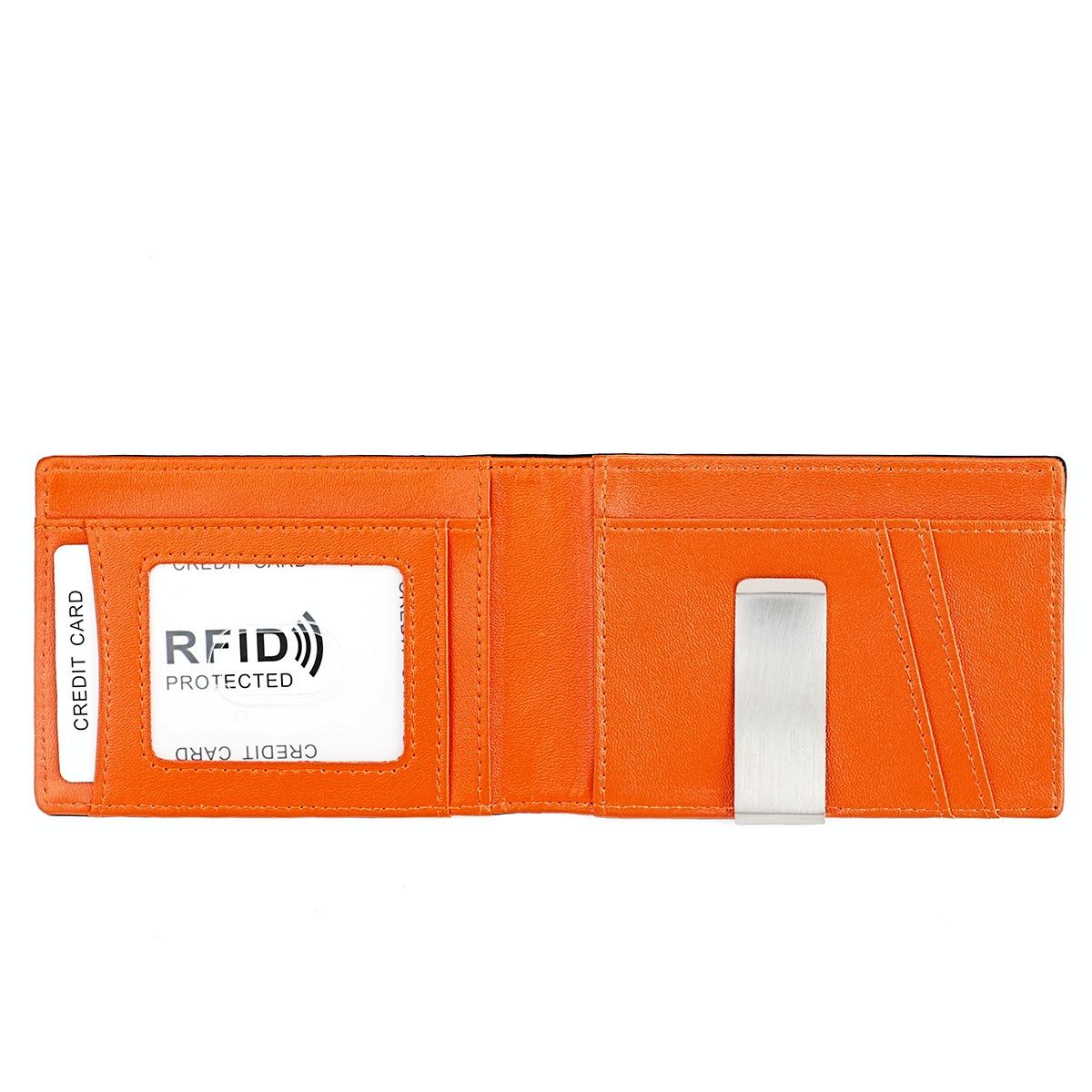 Leather Rfid Wallet - Ultra Thin - Blue 11