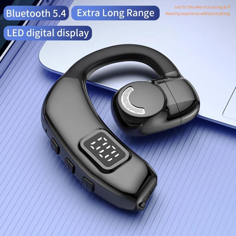 Wireless Earbuds with Digital Display and Stereo Sound - Orange 4
