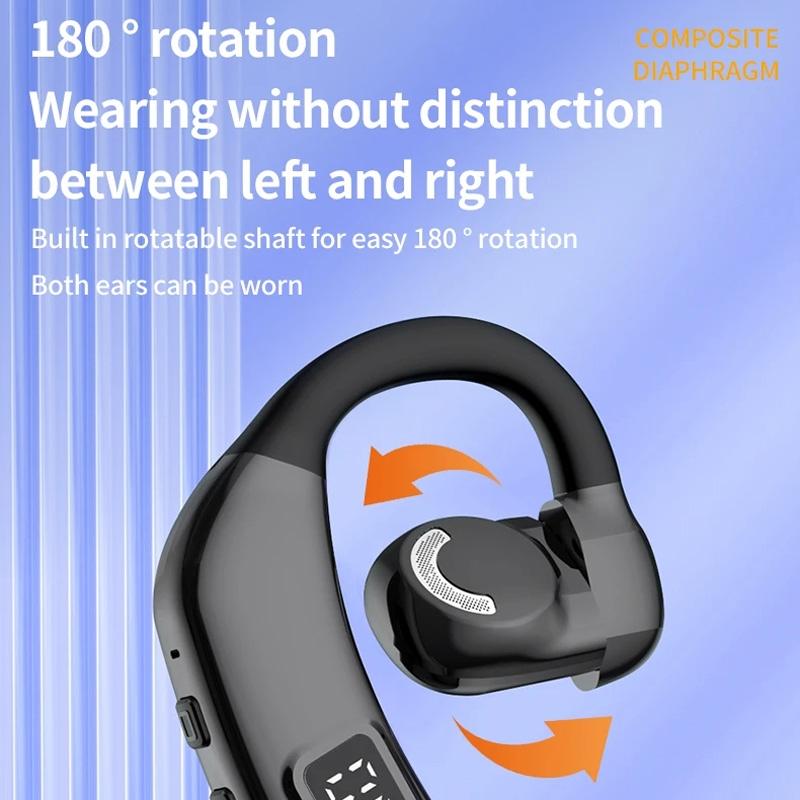 Wireless Earbuds with Digital Display and Stereo Sound - Orange 6