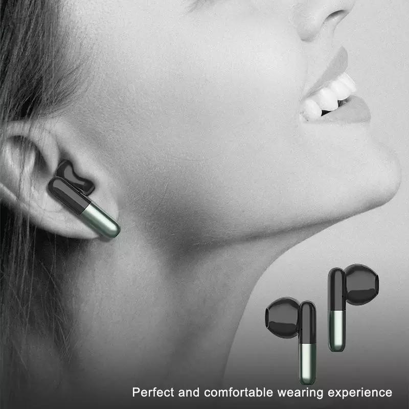 Wireless Bluetooth Earphones with Led Display and Hifi Sound for Sports - Red 9