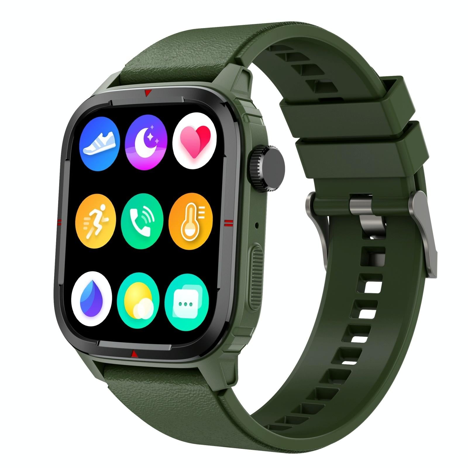 1.7 Inch Tft Hd Screen Smart Watch Support Bluetooth Calling / Blood Pressure Monitoring - Grey 11