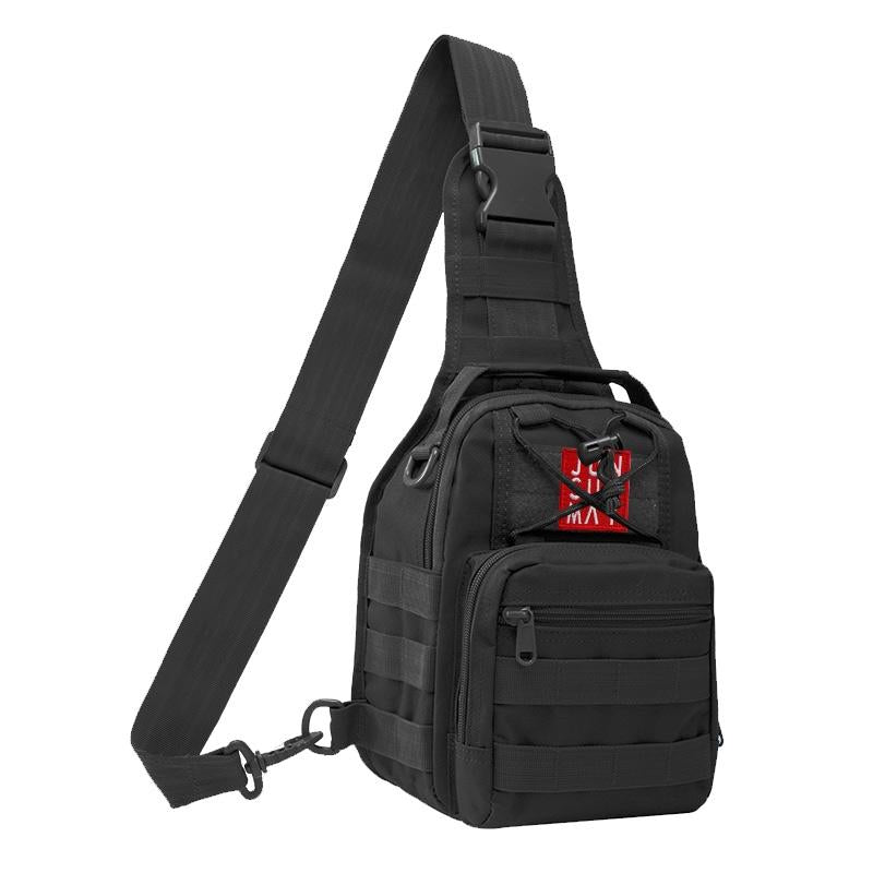 Waterproof Crossbody Chest Pack For Outdoor Sports Lightweight & Durable - Black 9