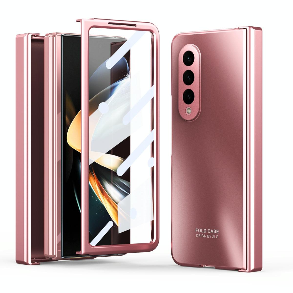 For Samsung Galaxy Z Fold4 5G Foldable Electroplated Case - Silver