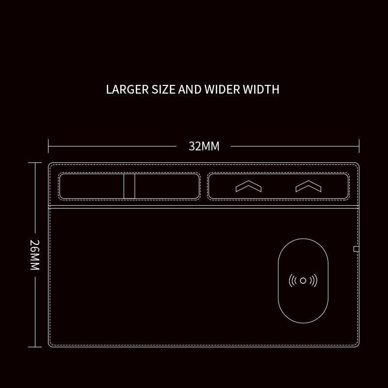 Jj 82401 Mouse Pad With Phone Charging & Holder - Grey 3