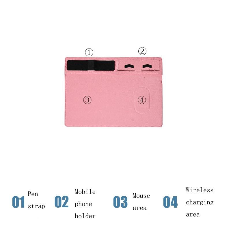 Jj 82401 Mouse Pad With Phone Charging & Holder - Grey 5