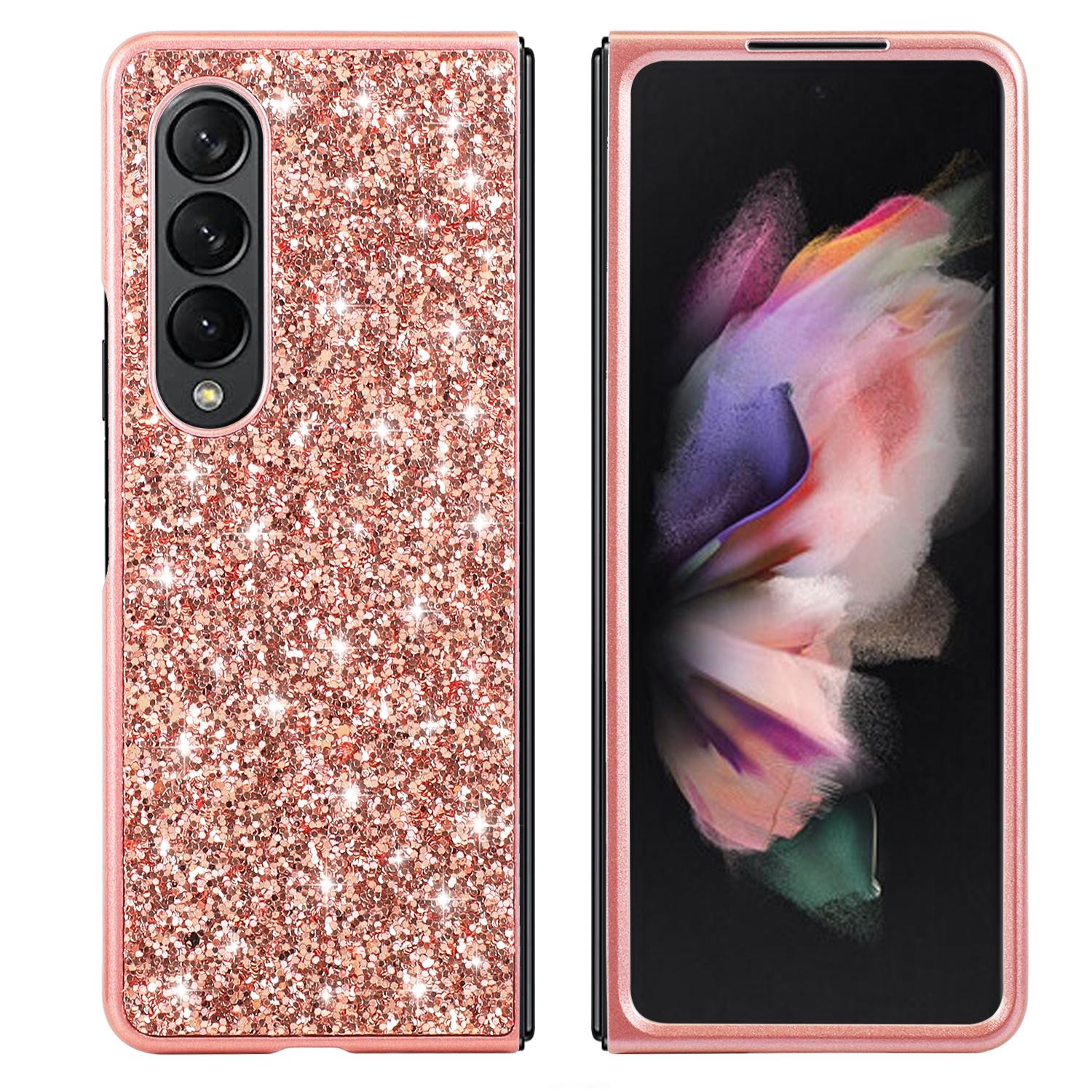 For Samsung Galaxy Z Fold4 5G Glitter Tpu Shockproof Case - Silver 6