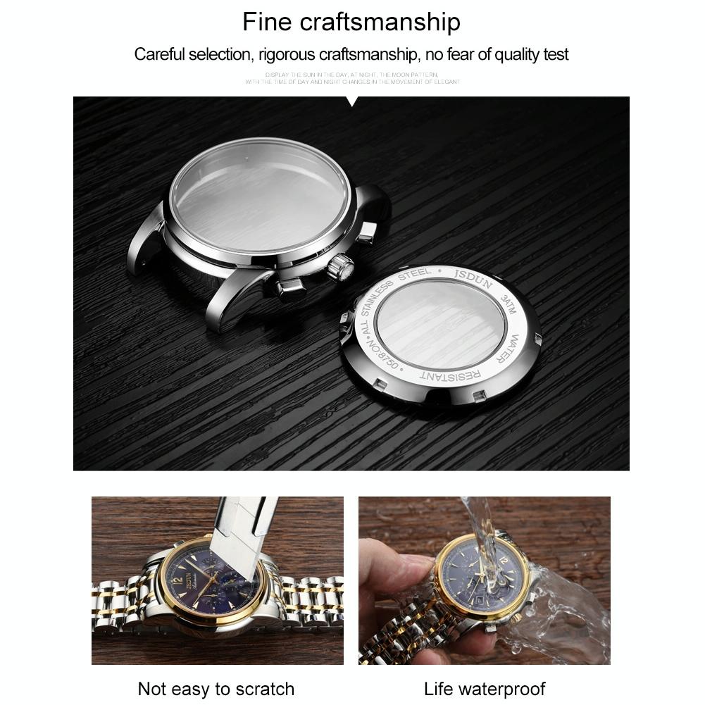 Waterproof Luminous Mechanical Watch for Men - 8750 - Silver White 9