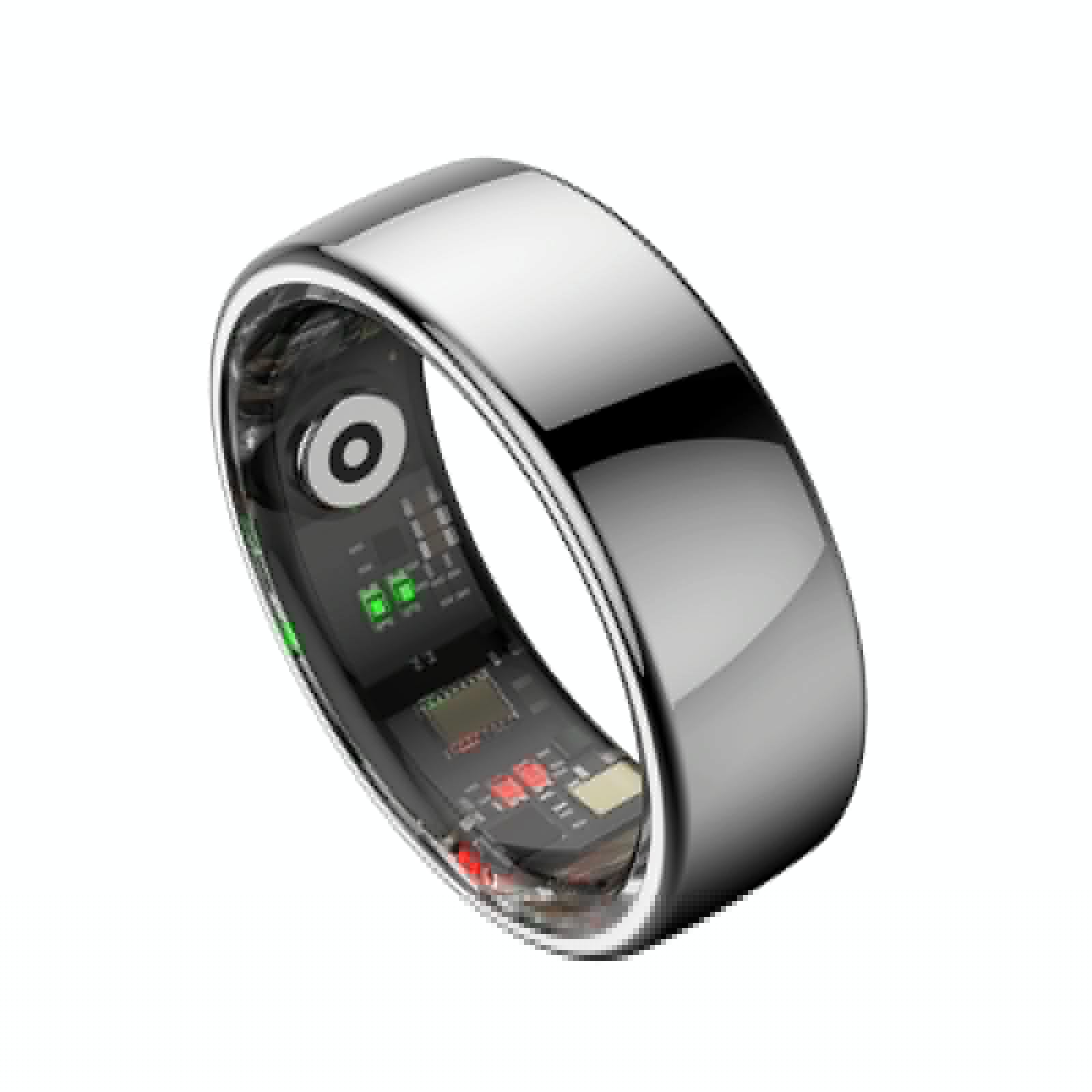Smart Ring Heart Rate Blood Oxygen Sleep Sports Size 12 - Silver 5