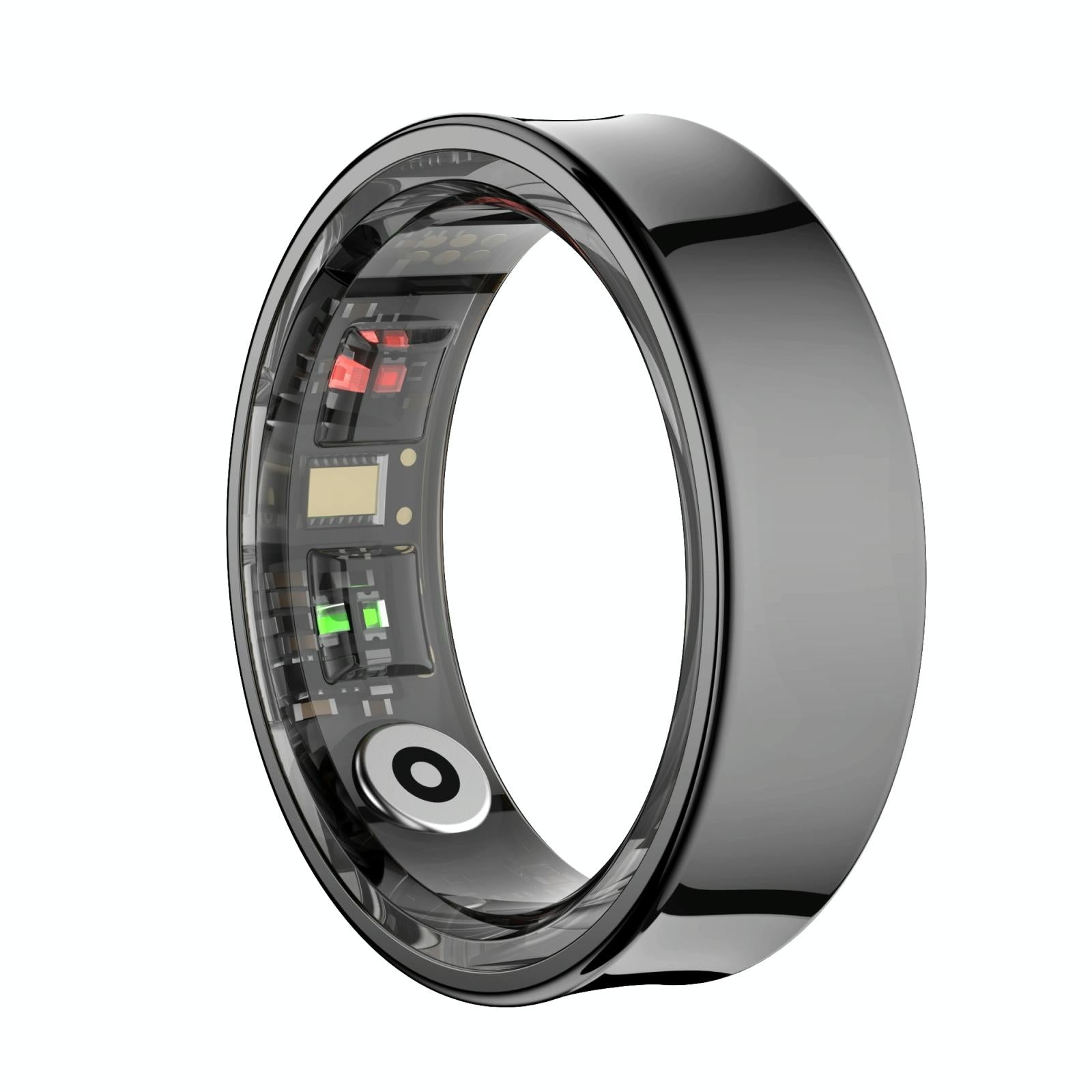 Smart Ring With Heart Rate Blood Oxygen Sleep Monitoring & Sports Modes - Size 13 - Silver 9