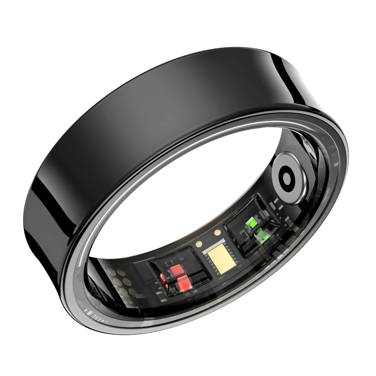 Smart Ring With Heart Rate Blood Oxygen Sleep Monitoring & Sports Modes - Size 13 - Silver 10