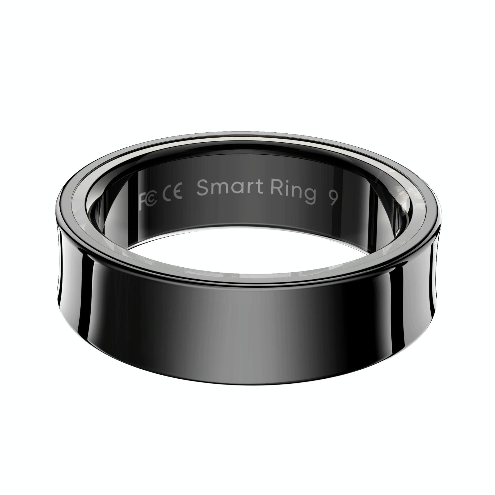 Smart Ring With Heart Rate Blood Oxygen Sleep Monitoring & Sports Modes - Size 13 - Silver 11