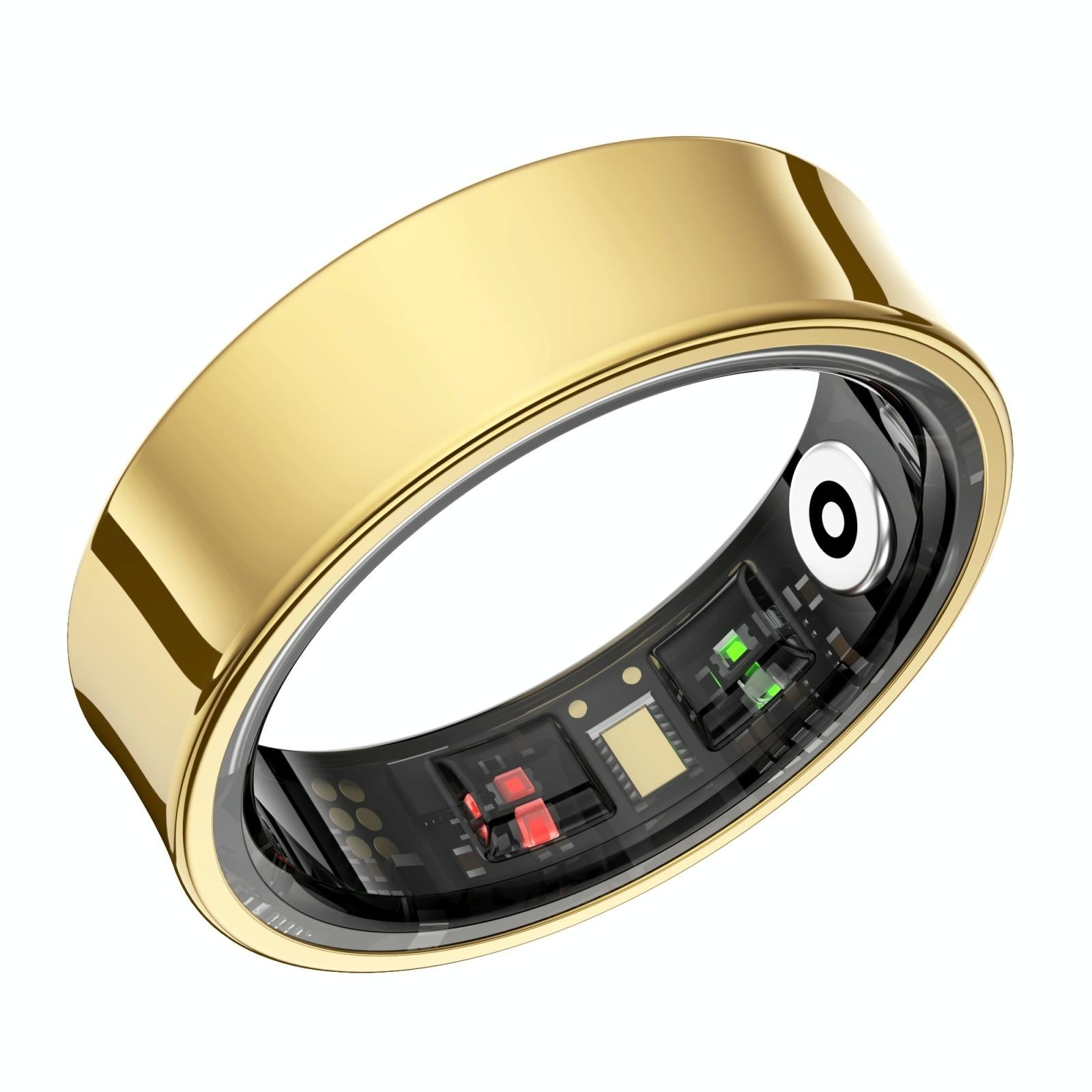 Smart Ring With Heart Rate Blood Oxygen Sleep Monitoring & Sports Modes - Size 13 - Silver 13
