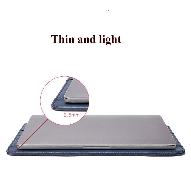 11-12 Inch Thin & Light Microfiber Leather Notebook Liner Bag for Computers - Red 5