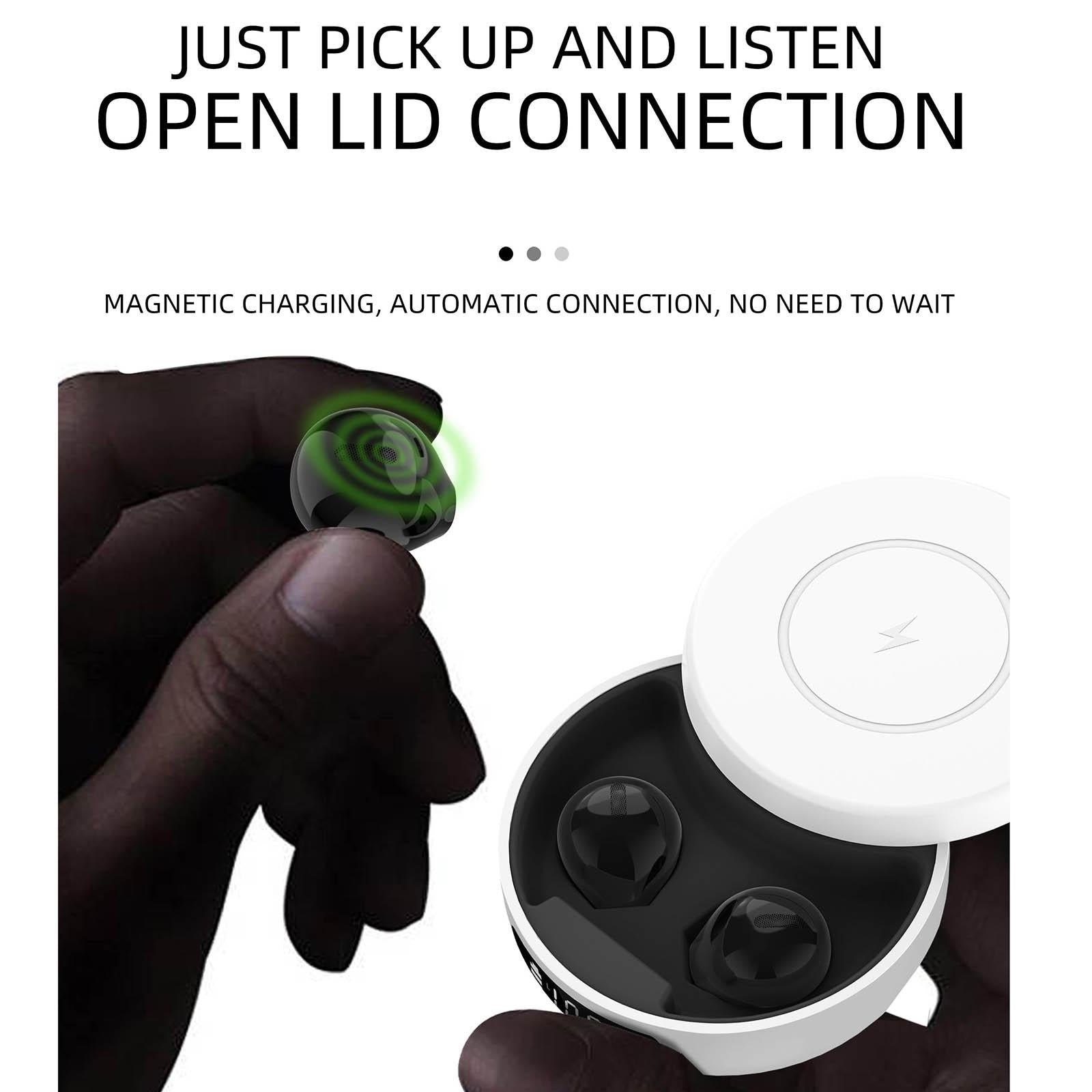 Mini Tws Wireless Bluetooth Earphones with Noise Reduction and Digital Display - Skin Colour 4