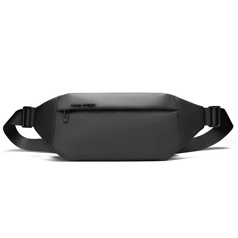 Men Casual Sports Chest Bag Lightweight Shoulder Bag - Elegant Black 7999 13