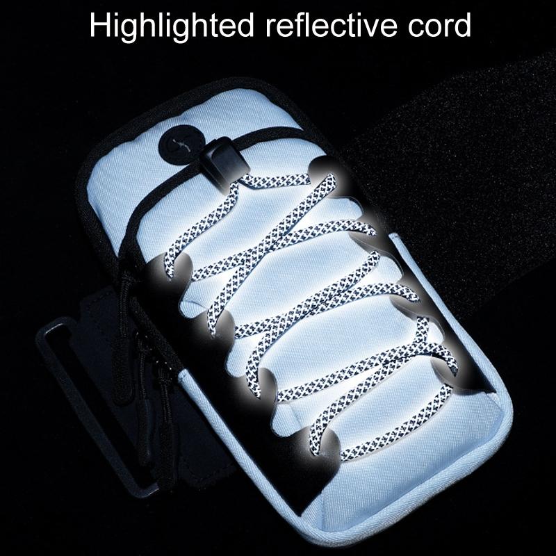 Reflective Cell Phone Arm Bag For Outdoor Fitness - Light Blue 9