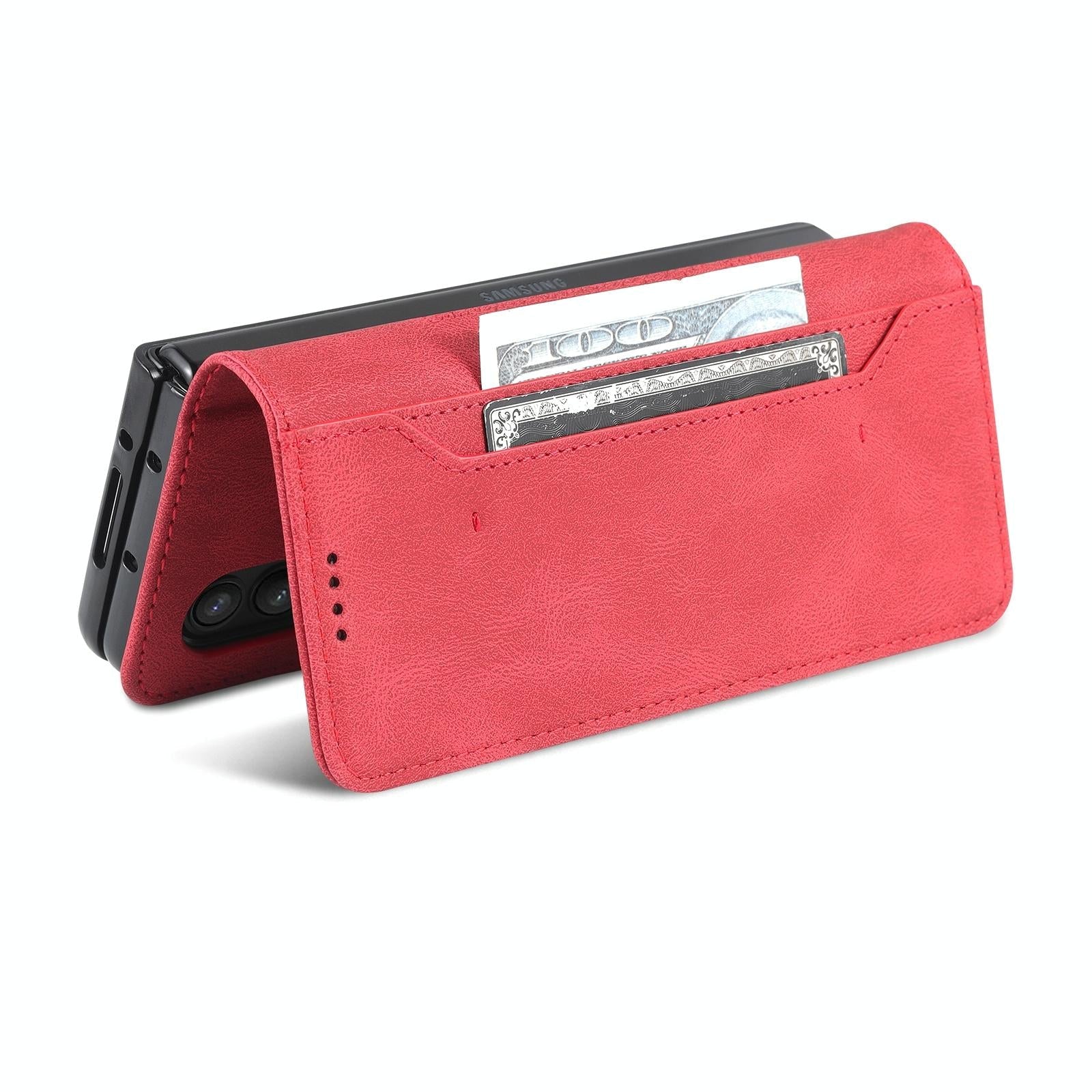 For Samsung Galaxy Z Fold4 5G Horizontal Flip Tpu Phone Case - Red 15