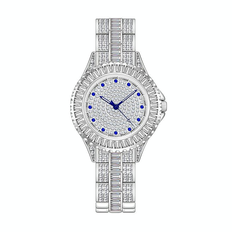 Diamond-inlaid Women Chain Watch - Elegant Jewelry - Gold 8