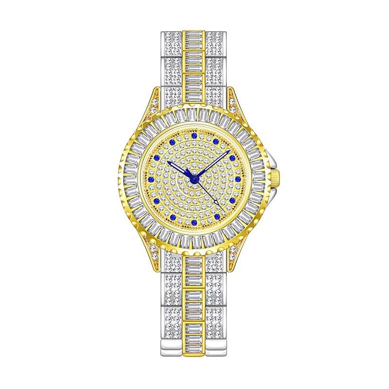 Diamond-inlaid Women Chain Watch - Elegant Jewelry - Gold 10