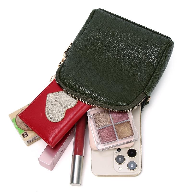 Iitchi Pattern Crossbody Bag For Ladies Fits Cell Phone - Black 6