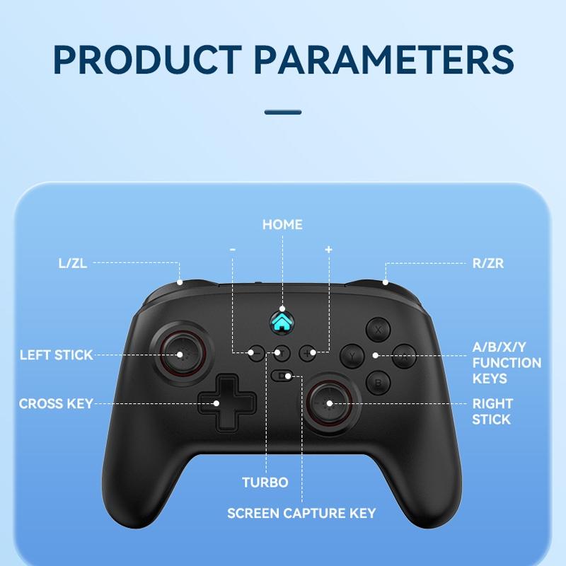 Vibration Gamepad for Switch / Android / Apple / Pc - Tooth Design - Pink 8