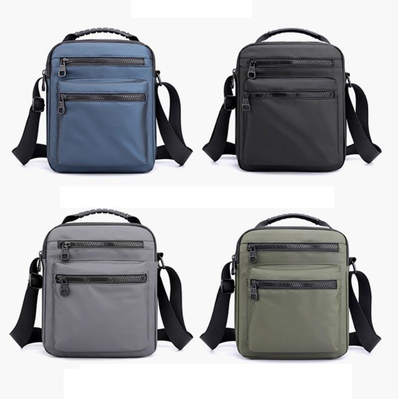 Men Oxford Cloth Crossbody Chest Bag Sporty And Versatile - Grey 3