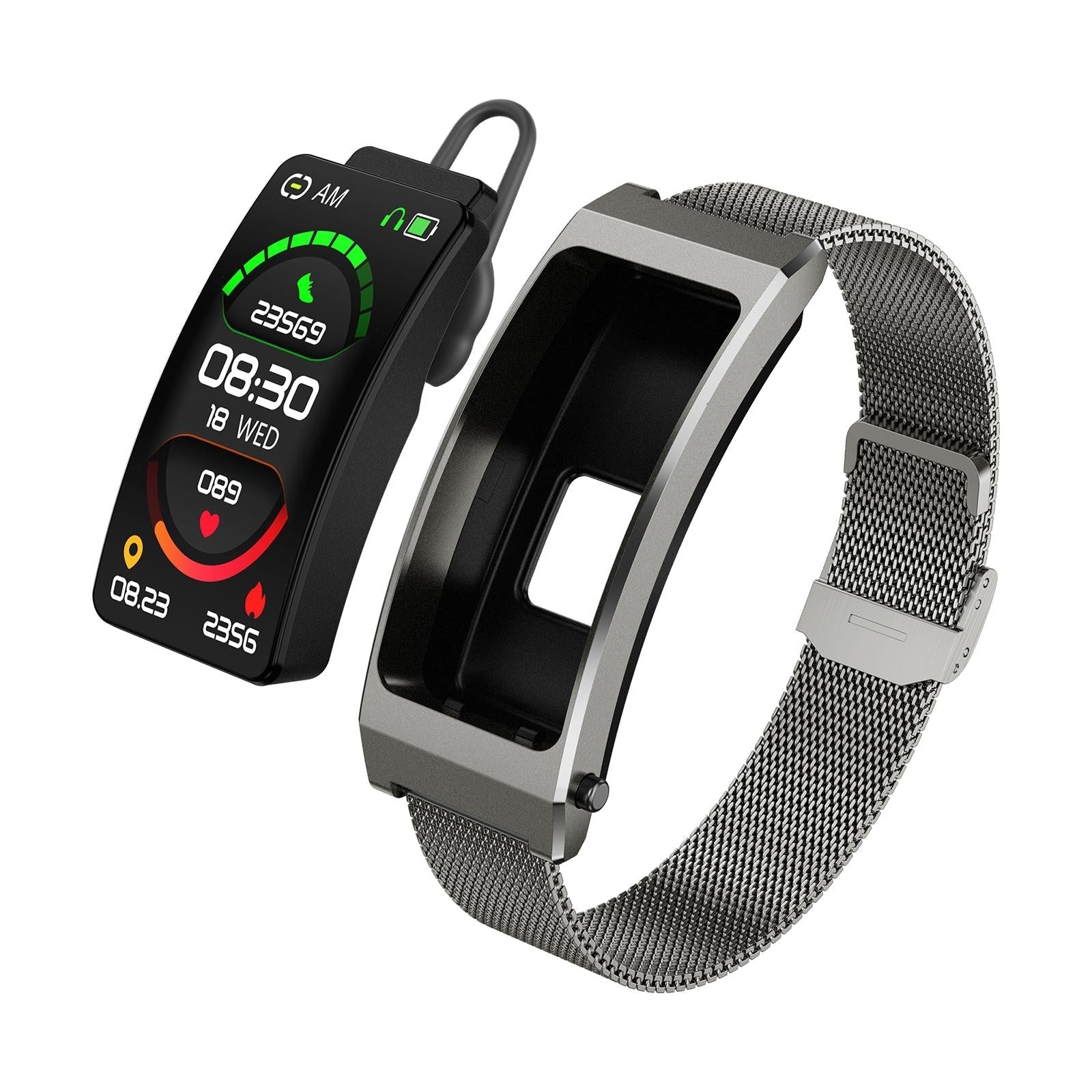 Smart Bracelet With Sleep And Oxygen Monitoring - Tft Display - Tarnish 14