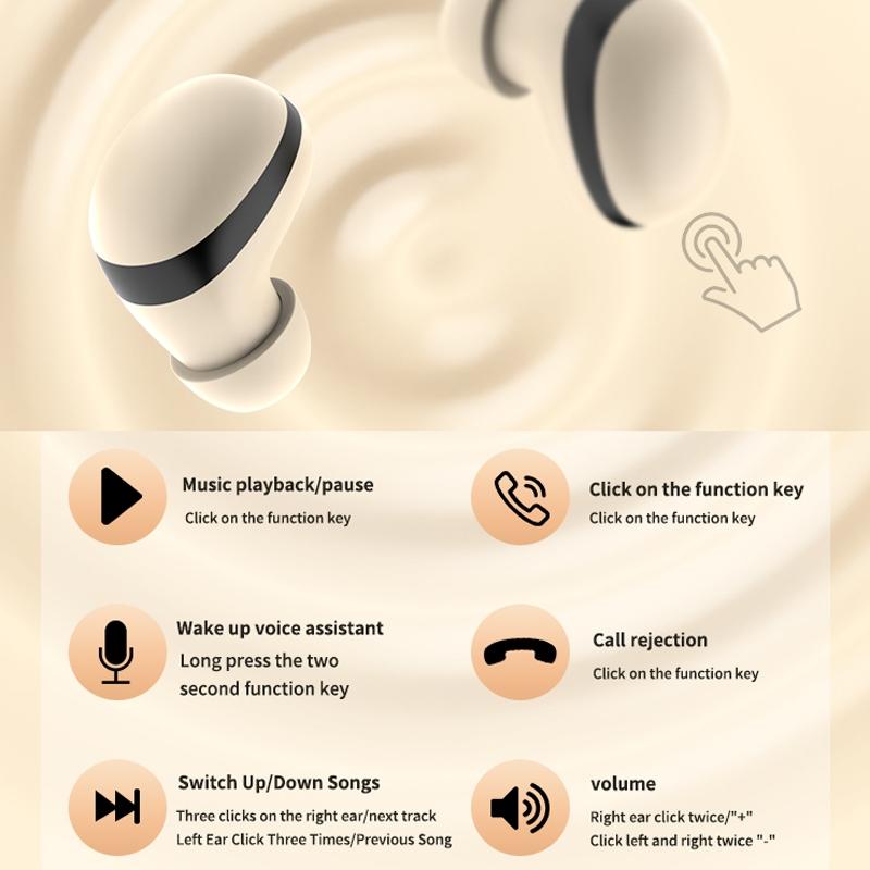 Wireless Mini Tws Earbuds with Noise Reduction and Long Battery Life - Black 4