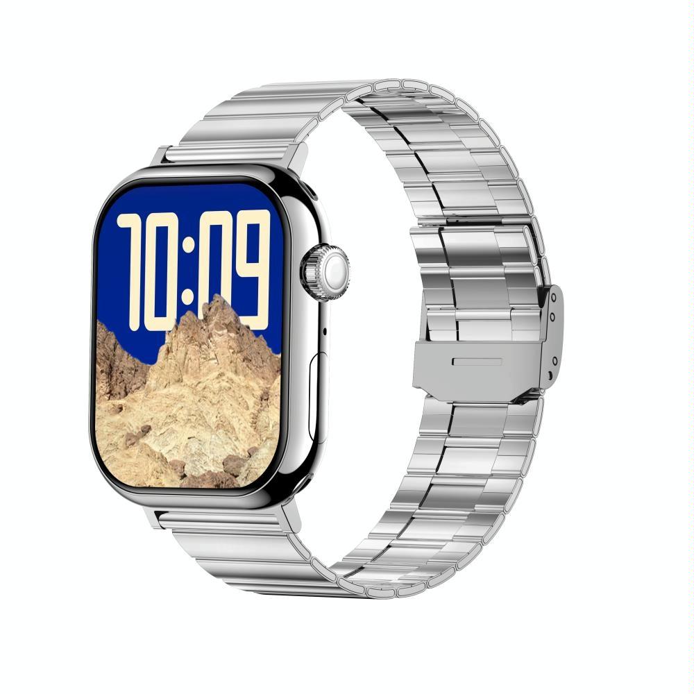 2.04 Inch Colour Screen Smart Watch Steel Strap Support Bluetooth Call - Silver 12