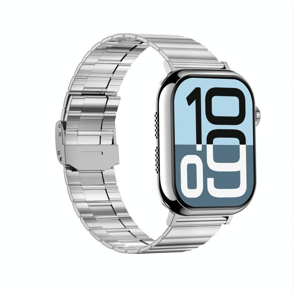 2.04 Inch Colour Screen Smart Watch Steel Strap Support Bluetooth Call - Silver 13