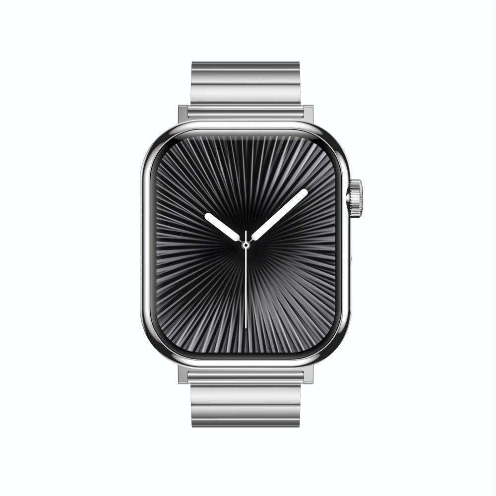 2.04 Inch Colour Screen Smart Watch Steel Strap Support Bluetooth Call - Silver 14