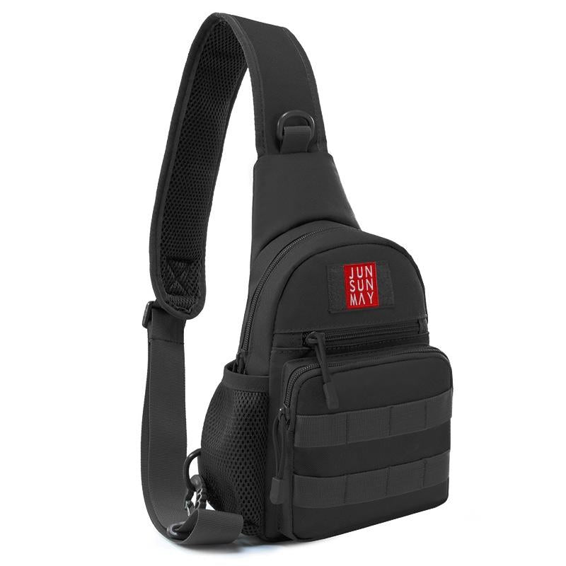 Waterproof Crossbody Chest Pack For Outdoor Sports Lightweight & Durable - Black