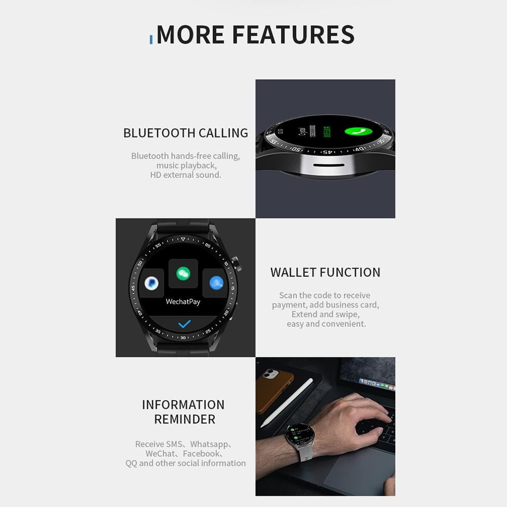 1.39 Inch Ip67 Waterproof Health Monitoring Bluetooth Call Smart Watch With Nfc Payment - Coffee 7