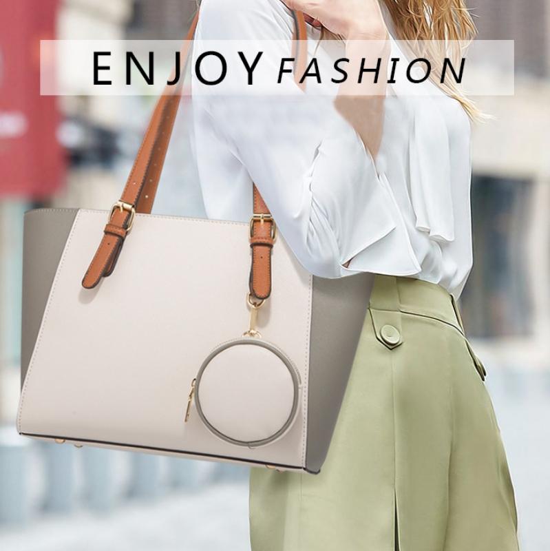 Large Capacity 3-in-1 Fashion Handbag for Women - Black 9