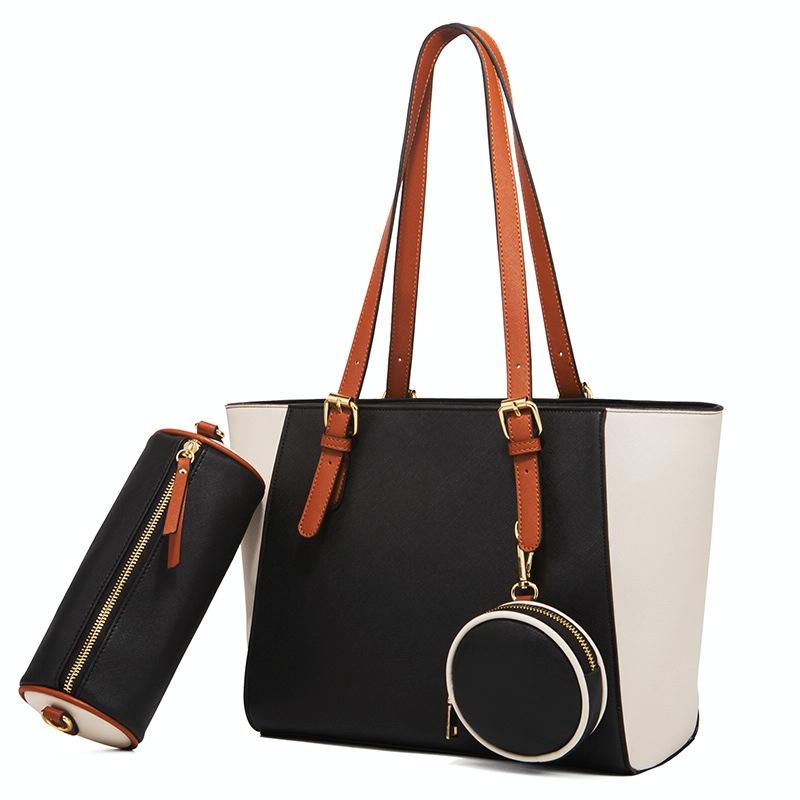Large Capacity 3-in-1 Fashion Handbag for Women - Black 13