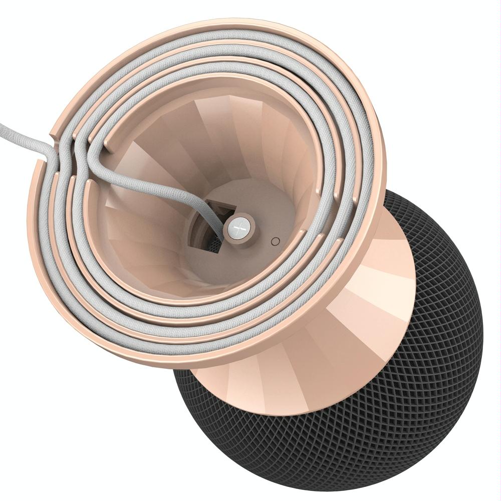 Desktop Speaker Bracket for Apple Home Pod Mini - Rose Gold 5