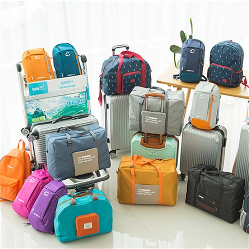 Waterproof Travel Bag for Women and Unisex Luggage - Large Capacity - Grey 7