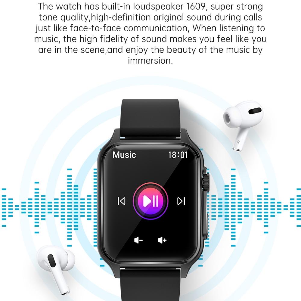 1.96 Inch Ips Screen Smart Watch Supports Bluetooth Calls / Blood Oxygen Monitoring - Silver 8
